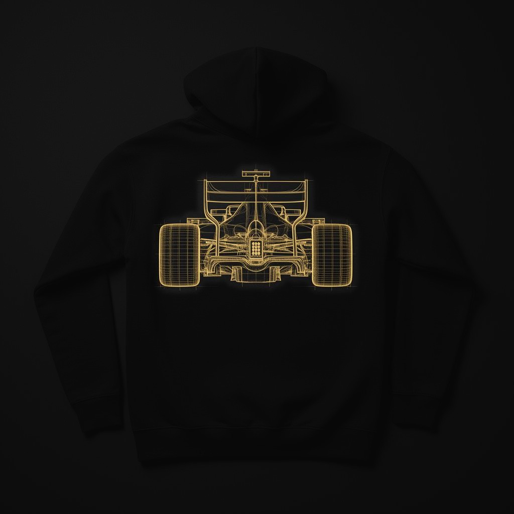 "Rear Wing" Back-Print Hoodie